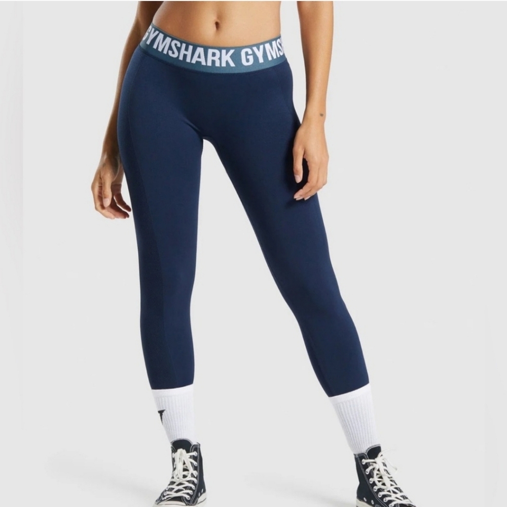 Gymshark Flex Low Rise Navy Blue Leggings